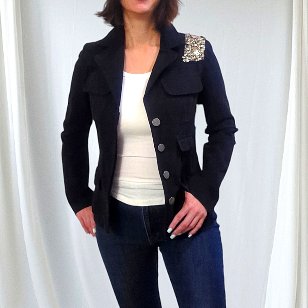 BABAKUL • ANTHEOPOLOGIE Vintage Embellished Blazer Jacket ~ EUC